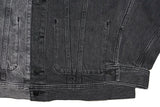 DIESEL D-Poll Men's Two-Tone Grey Denim Jacket – Colour Block Design