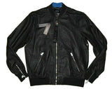 Diesel L-PARKER Men's Black Genuine Leather Biker Jacket