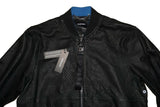 Diesel L-PARKER Men's Black Genuine Leather Biker Jacket