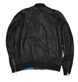 Diesel L-PARKER Men's Black Genuine Leather Biker Jacket