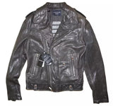 EMPORIO ARMANI BLOUSON LEATHER JACKET