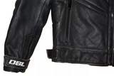 DIESEL L-TEAM LEATHER JACKET SIZE M