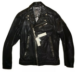 DIESEL LAPISMIUM LEATHER JACKET SIZE L