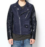 DIESEL BLACK GOLD LESANG-FS LEATHER JACKET