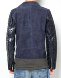 DIESEL BLACK GOLD LESANG-FS LEATHER JACKET
