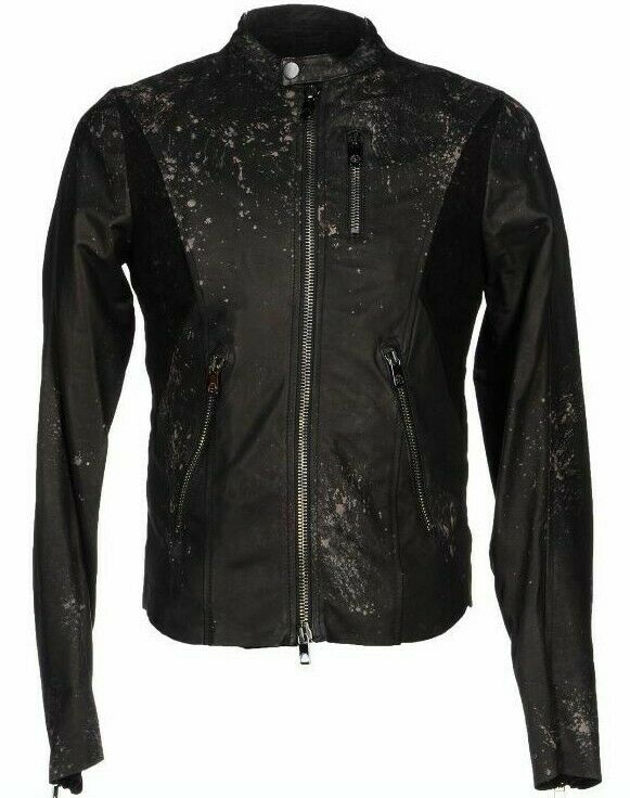 DIESEL BLACK GOLD LIRIUSI LEATHER JACKET