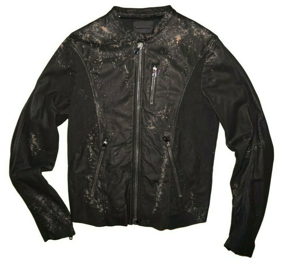 DIESEL BLACK GOLD LIRIUSI LEATHER JACKET