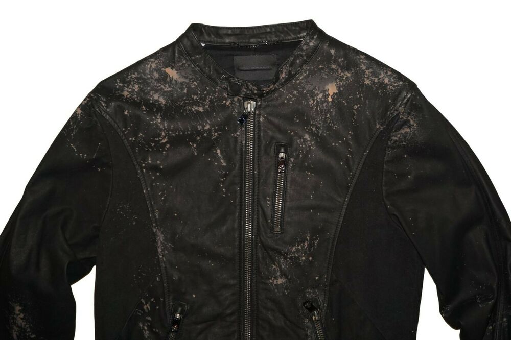 DIESEL BLACK GOLD LIRIUSI LEATHER JACKET