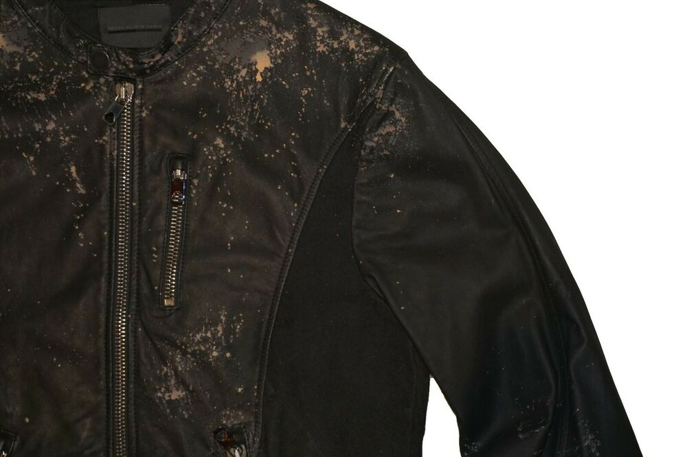 DIESEL BLACK GOLD LIRIUSI LEATHER JACKET