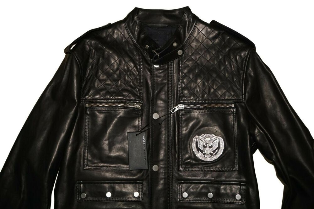 DIESEL BLACK GOLD LUCCY-BOMB LEATHER JACKET