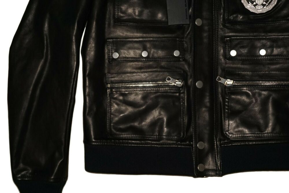 DIESEL BLACK GOLD LUCCY-BOMB LEATHER JACKET