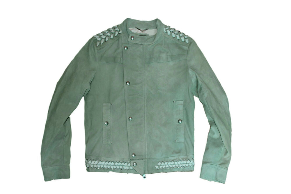 DIESEL BLACK GOLD LYFE-WHIP LEATHER JACKET SIZE 48 (M) 100% AUTHENTIC