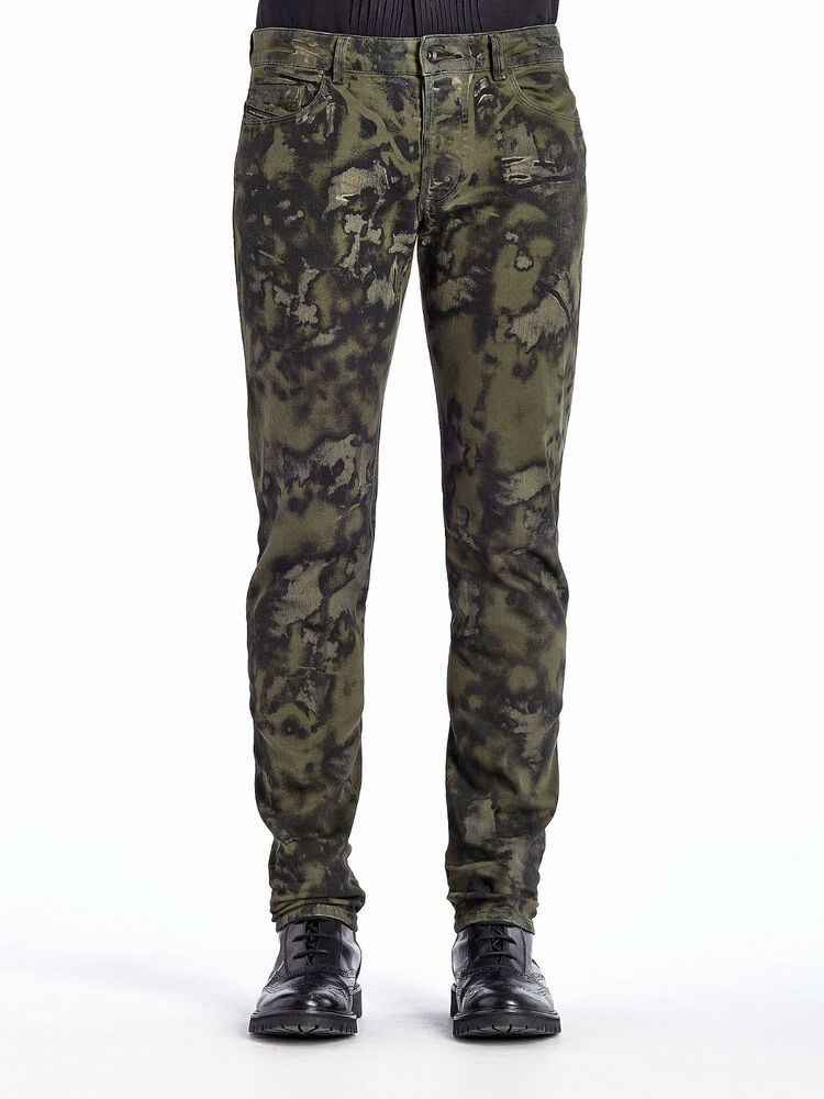 DIESEL BLACK GOLD TYPE-241 CAMOUFLAGE PRINTED JEANS