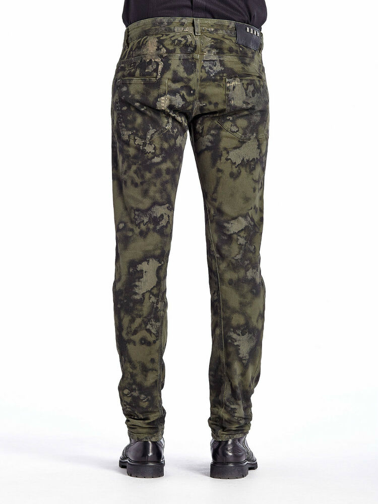 DIESEL BLACK GOLD TYPE-241 CAMOUFLAGE PRINTED JEANS