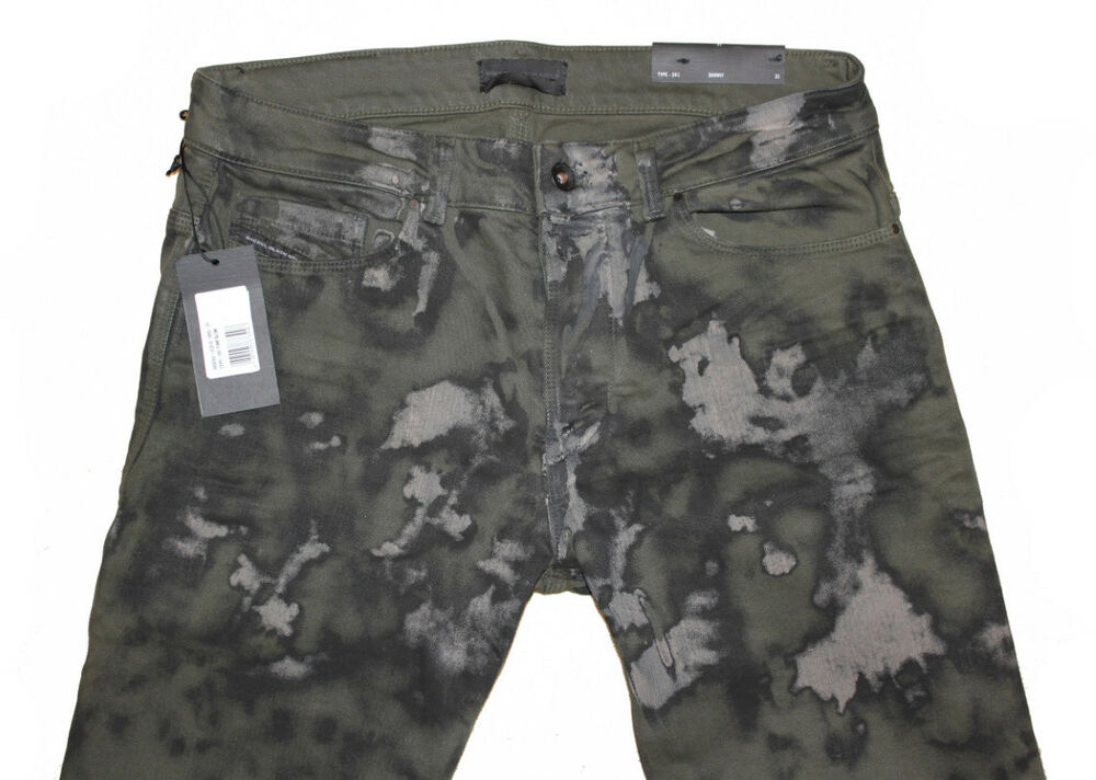 DIESEL BLACK GOLD TYPE-241 CAMOUFLAGE PRINTED JEANS