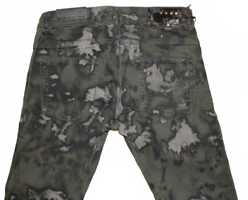 DIESEL BLACK GOLD TYPE-241 CAMOUFLAGE PRINTED JEANS