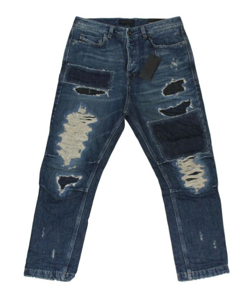 DIESEL BLACK GOLD TYPE-264 RELAX CROPPED JEANS