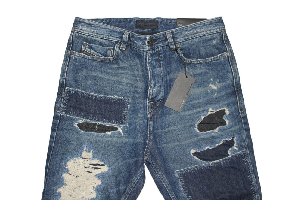 DIESEL BLACK GOLD TYPE-264 RELAX CROPPED JEANS