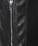 DIESEL L-FRANKLIN BLACK LEATHER JACKET