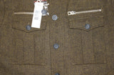 DIESEL W-CHIGI BROWN JACKET