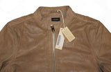 Diesel L-Raj Beige Leather Jacket