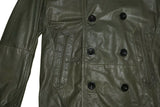 Diesel L-Kora Leather Jacket Olive Green Size M 100% Authentic