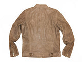 Diesel L-Raj Beige Leather Jacket